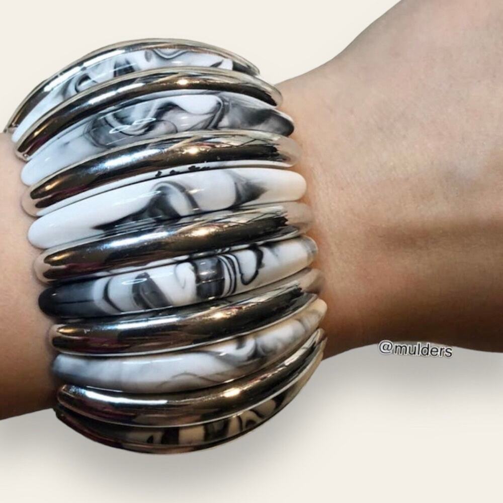 Costume Jewelry Fashion Faux Stone Plastic Big Chunky Beaded Bracelet